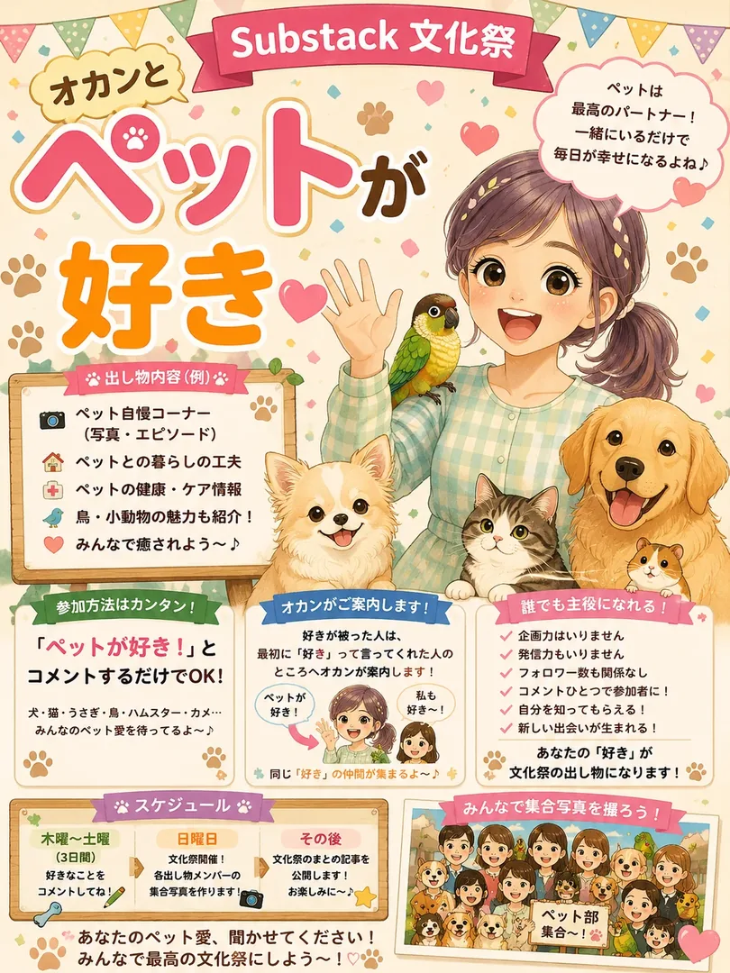 ペットが好き