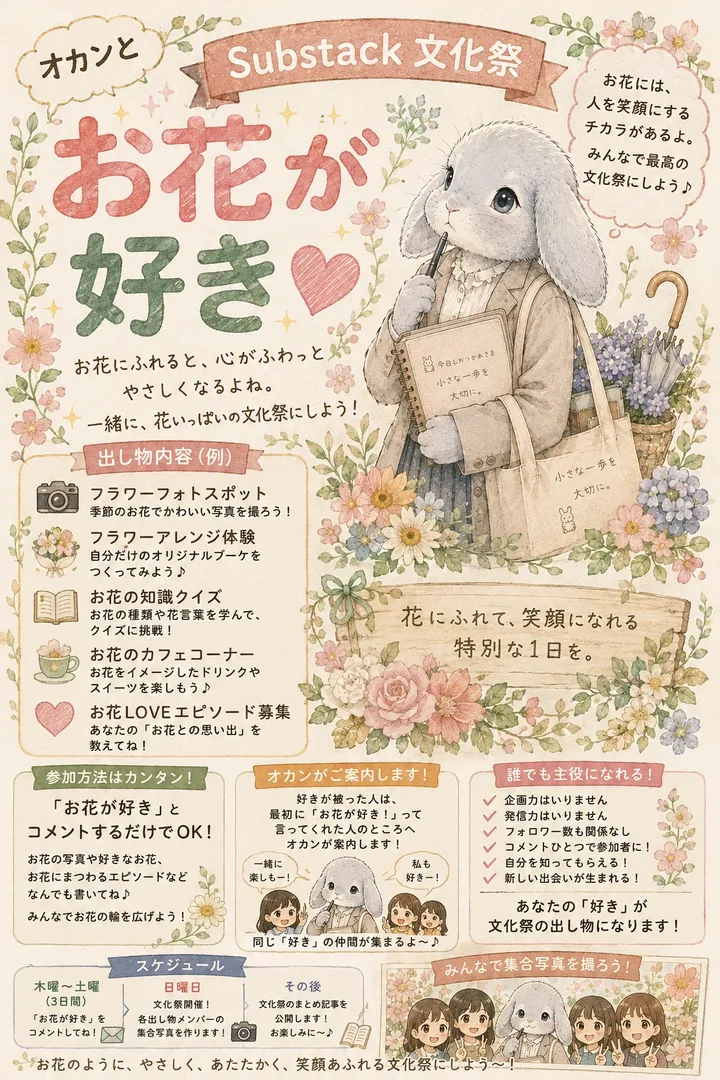 お花が好き