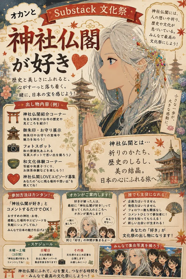 神社仏閣が好き