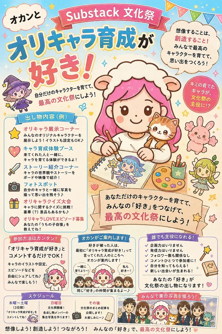 オリキャラ育成が好き！