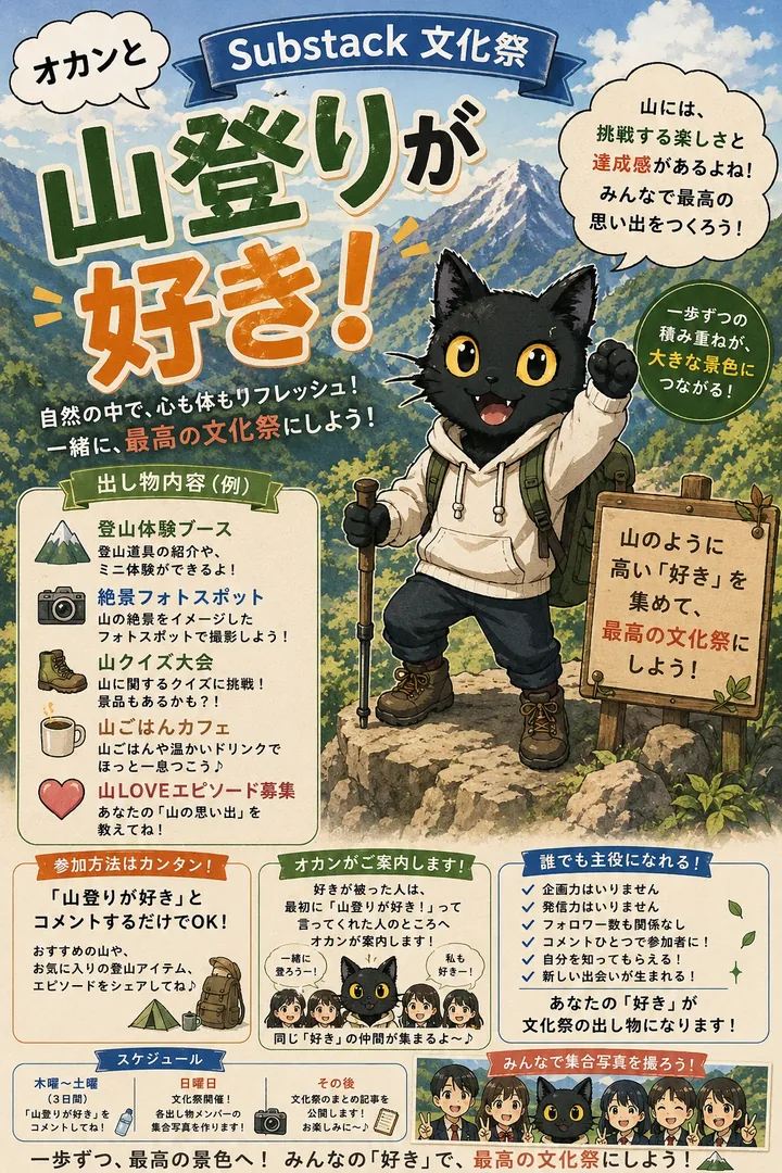 山登りが好き！