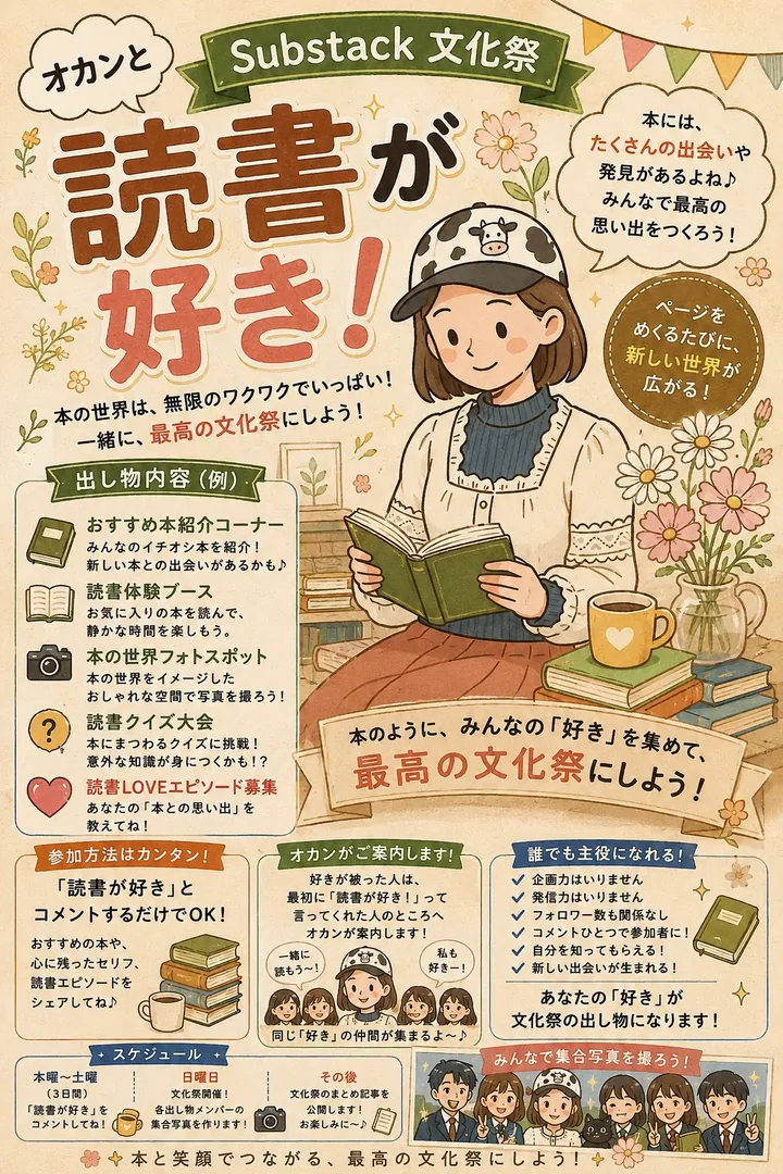 読書が好き！