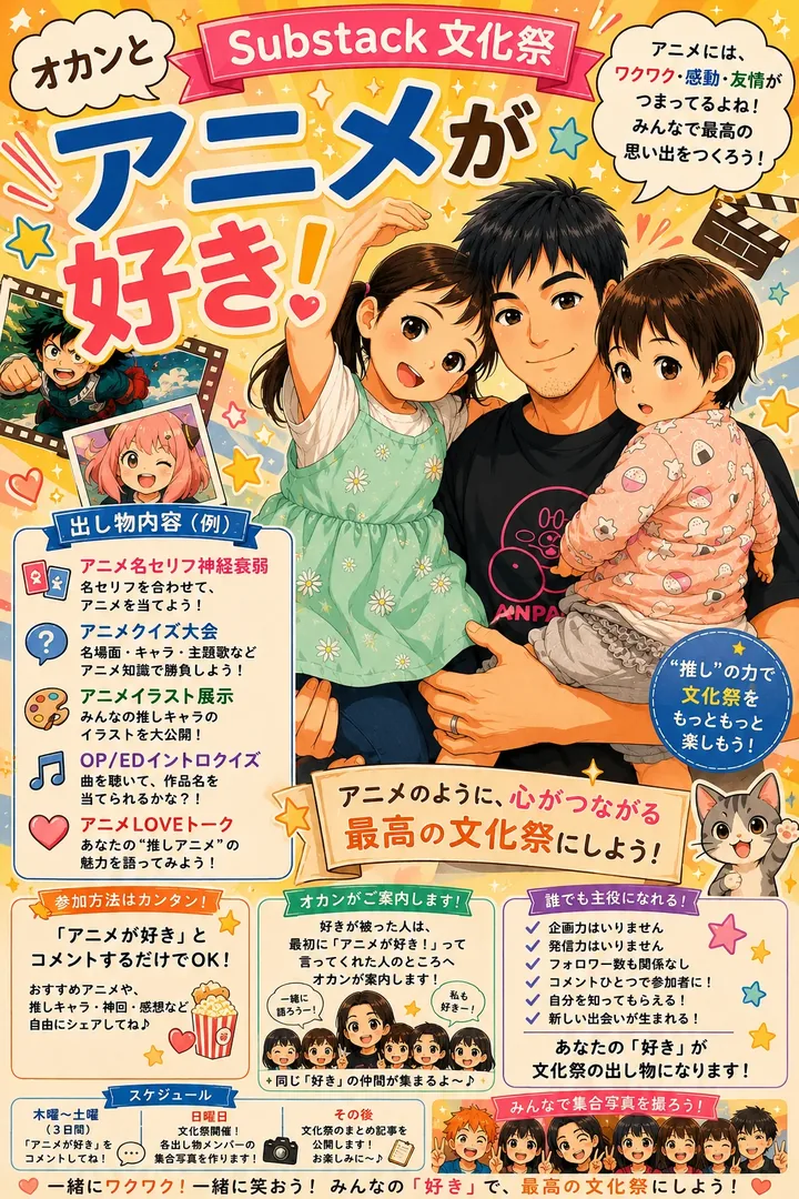 アニメが好き！