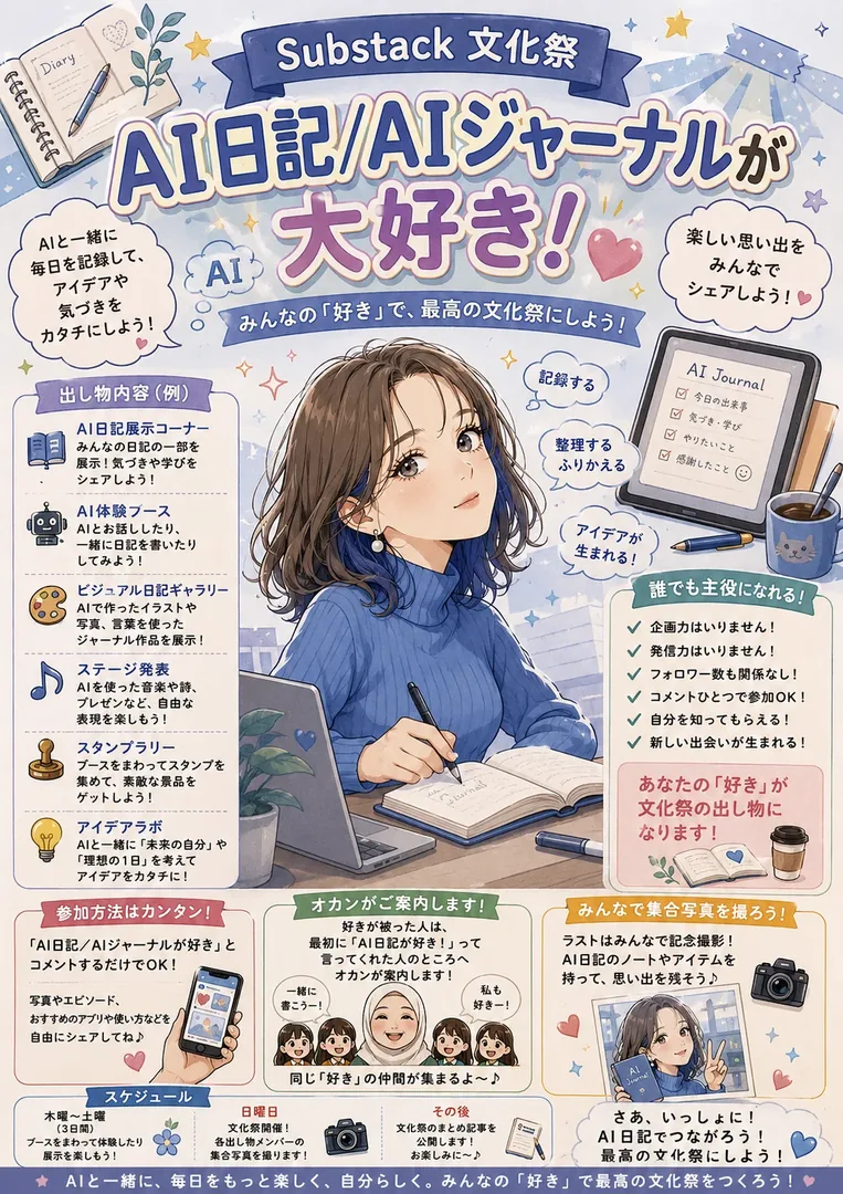 AI日記/AIジャーナルが大好き！