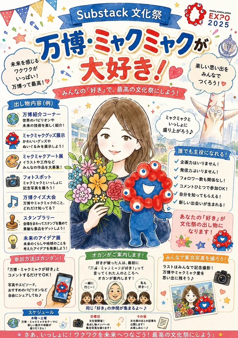 万博・ミャクミャクが大好き！