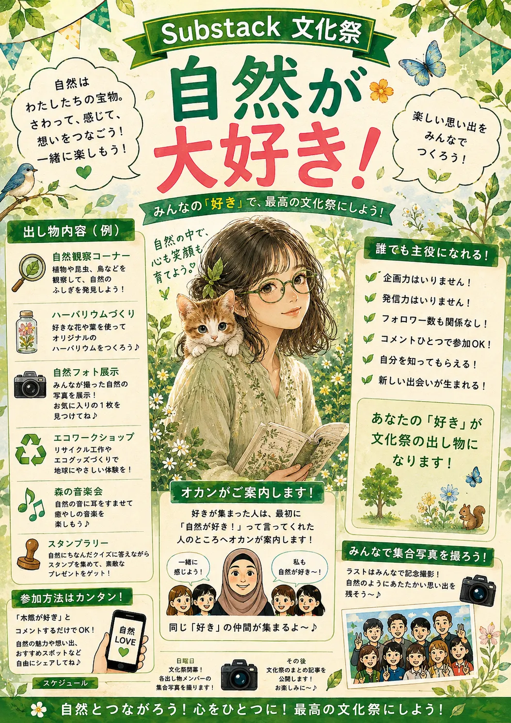 自然が大好き！